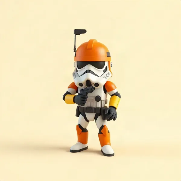 Satirische Illustration: Trooper Aim