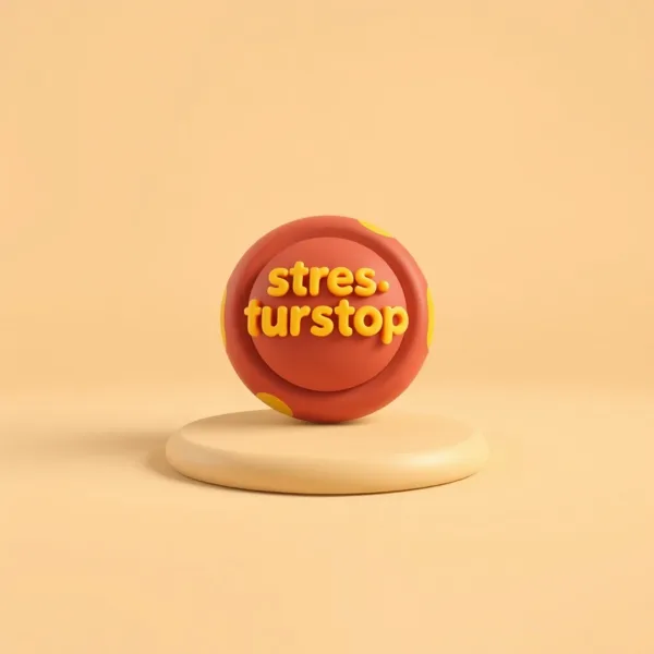 Satirische Illustration: Anti-Stress-Türstopper Pro 2025