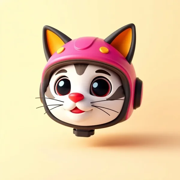 Satirische Illustration: LED-Katzenhelm Pro 2026