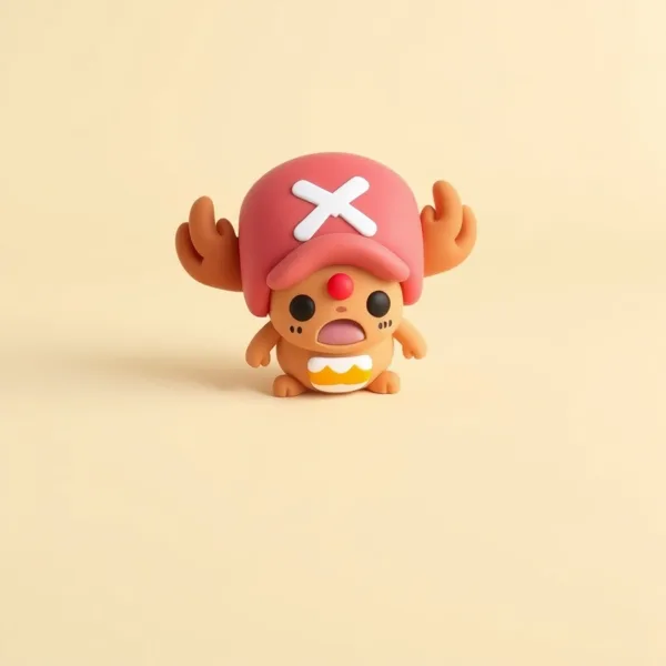 Satirische Illustration: One Piece Anti Stress Squishy – Choppers Mensch-Mensch-Frucht