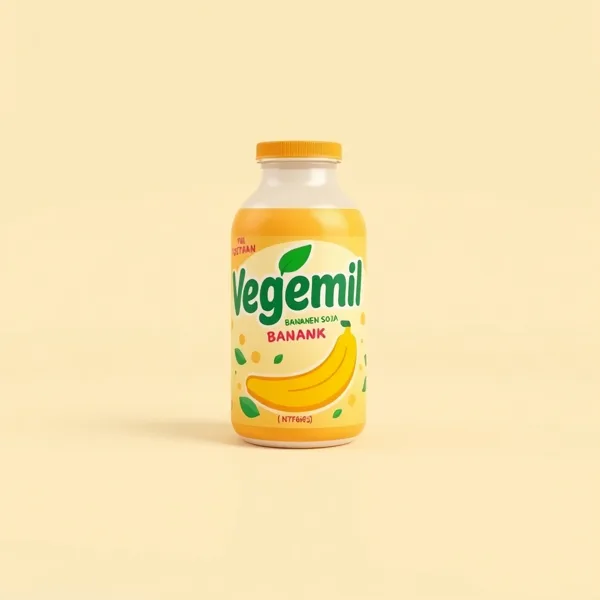 Satirische Illustration: Vegemil Bananen-Soja Drink (190ml)